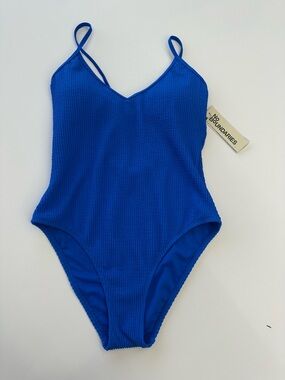 NoBo Blue Scrunch One Piece